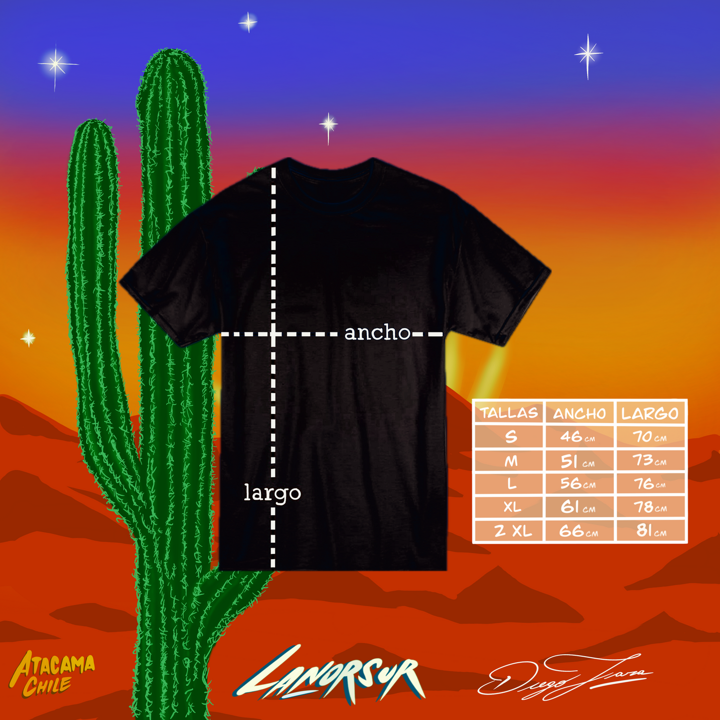 Polera LANORSUR diseño 360°